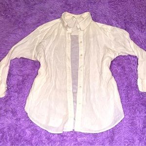 White Button Down XL